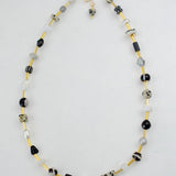 Black and White Beaded Necklace