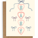 Bows - Baby Greeting Card