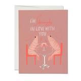 'I'm Shrimply in Love With You' - Greeting Card