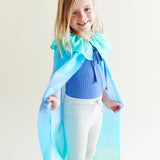 100% Silk Dress-Up Cape - Sea