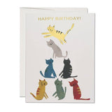 Gold Kitty - Birthday Greeting Card