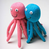 Baby Rattle Toy - Octopus (Pink)