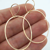 Small Oval Hoops