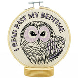 'I Read Past My Bedtime' - Complete Embroidery Kit