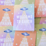 'Welcome To Earth' - Greeting Card