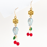 Cherry, Fish, & Flowers Earrings