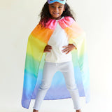 100% Silk Dress-Up Cape - Rainbow