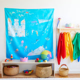 100% Silk Large Playmap - Under the Sea