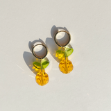 Crystal Orange Earrings