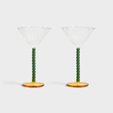 Perle Coupe (Set of 2) - Green