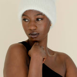 The Alpaca Beanie - White