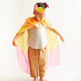 100% Silk Dress-Up Cape - Hummingbird Pink