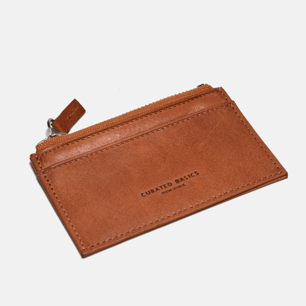 Zipper Leather Cardholder