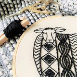 Sweater Weather Sheep - Complete Embroidery Kit