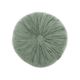 Mini Velvet Round Handmade Pillow - Sage Green