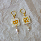 Pretzel Tile Earrings