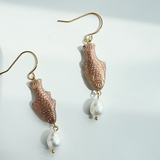 Sardine Drop Earrings - Dusty Rose