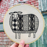 Sweater Weather Sheep - Complete Embroidery Kit