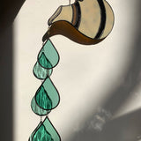 Hanging Stained Glass Piece - Farmhouse Pitcher