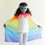 100% Silk Dress-Up Cape - Rainbow