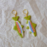 Ceramic Trout Earrings