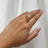 Bubble Ring - Lemon-Green Quartz