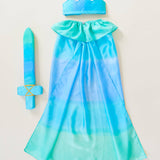 100% Silk Dress-Up Cape - Sea