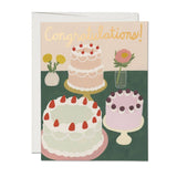 'Congratulations' Cake - Greeting Card