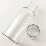 Handblown Hammered Glass Carafe