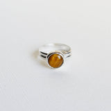 Tiger's Eye Ring - Silver