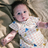 Jersey A-Line Dress - Boat Print