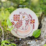 Folk Fox - Complete Embroidery Kit