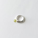 Bubble Ring - Lemon-Green Quartz