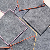 Cocktail Napkin Set - Rainbow Chambray