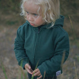 Organic Cotton Zip-Up Hoodie - Pine