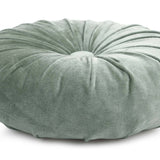 Mini Velvet Round Handmade Pillow - Sage Green