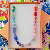 Rainbow Beaded Necklace