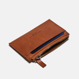 Zipper Leather Cardholder