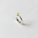 Bubble Ring - Lemon-Green Quartz