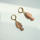 Sardine Earrings - Dusty Rose