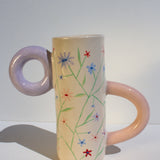 Handpainted Floral Vase