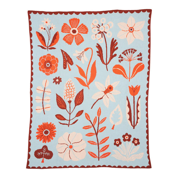 Molly Egan 'Petals' - Throw Blanket