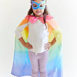 100% Silk Dress-Up Cape - Rainbow