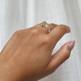 Bubble Ring - Lemon-Green Quartz