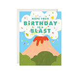 Volcano Blast - Birthday Card