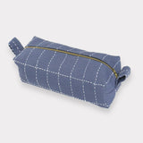 Small Grid-Stitch Toiletry Bag