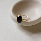 Black Agate Ring