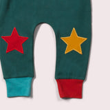 Knee Patch Star Joggers - Sea Green