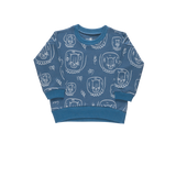 Organic "Grow" Sweatshirt - Dark Blue