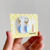 Mini Sardine Earrings - Blue